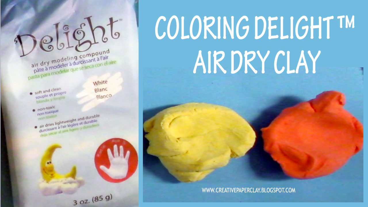 Creative Paperclay® air dry modeling material: Tip of the Month: Coloring  Delight™ Air Dry Clay